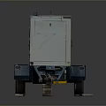 Portable Industrial Equipment With Enclosed Cabinet On Trailer Mounted Frame And Wheels