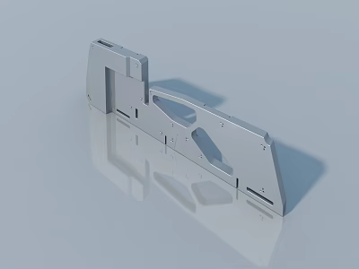 High Quality Stainless Steel Swing Door Hardware Component With Modern Design And Structure 3d model