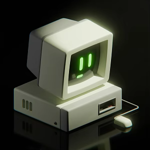 cartoon computer 3d model