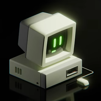 cartoon computer 3d model