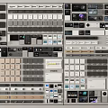 Various Modern Switch Panel Styles With Different Colors And Functional Designs For Home Use