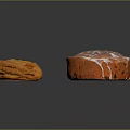 Delicious Assorted Baked Pastries With Icing And Colorful Toppings On Dark Background