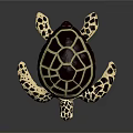 Modern Turtle Small Turtle Green Turtle Big Turtle Black Turtle 3d model