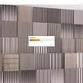 Modern Textured Wall Panels With Mixed Color Patterns For Interior Decor
