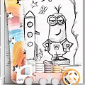 Kids Room Storage Shelves With Toy Organizers Cartoon Characters And Playful Decor