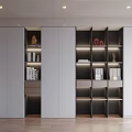 Modern bookcase 3d model