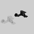 Modern Wall Mounted Faucet With Chrome Finish And Single Handle Design