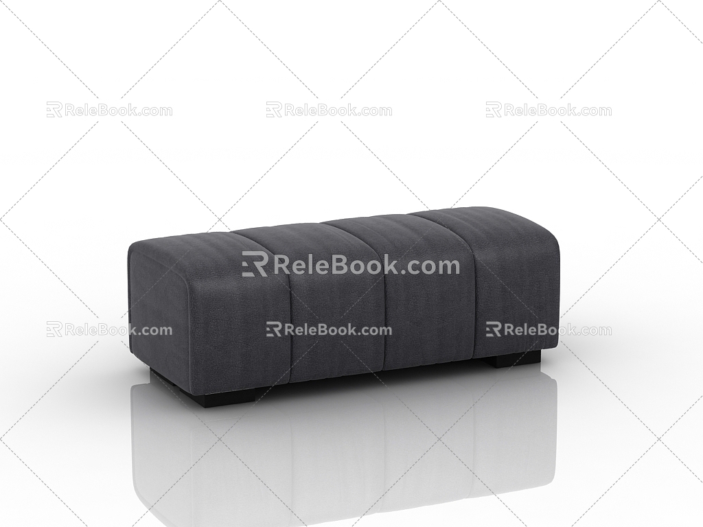 American foot couch 3d model