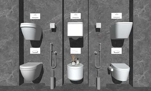 Modern toilet 3d model