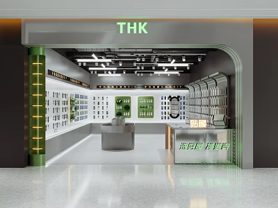 Modern mobile phone digital accessories store mobile phone case wall island booth mobile phone accessories cabinet hollow ceiling door lintel cash register mobile phone case mobile phone bracket hand 3d model