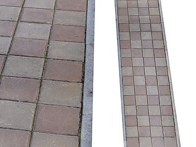 Modern sidewalk 3d model