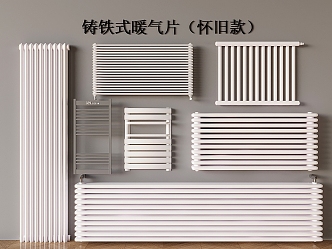 Radiator Heater Heat Sink Cast Iron Nostalgia Radiator Towel Rack 3d model