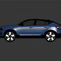 Light Blue SUV With Black Roof And Modern Design Featuring Stylish Wheels