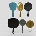 Various Design Hand Mirrors With Different Colors And Shapes For Daily Use