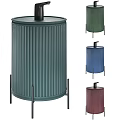 Stylish Standing Trash Cans With Multiple Colors And Stands