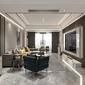 Modern Dining Room Interior Design With Marble Table Upholstered Chairs And Green Plants