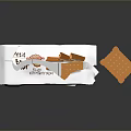 Peanut Butter Cookies In Open Packaging With Fresh Baked Delicious Pieces