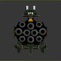 Elaborate Water Transport Ship With Multi Deck Structure And Decorative Gold Accents