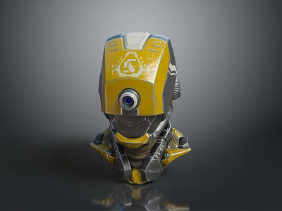 Sci-Fi Helmet Alien Helmet-Helmet High Tech Helmet Game Helmet 3d model