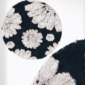 Modern Round Carpet 3d model