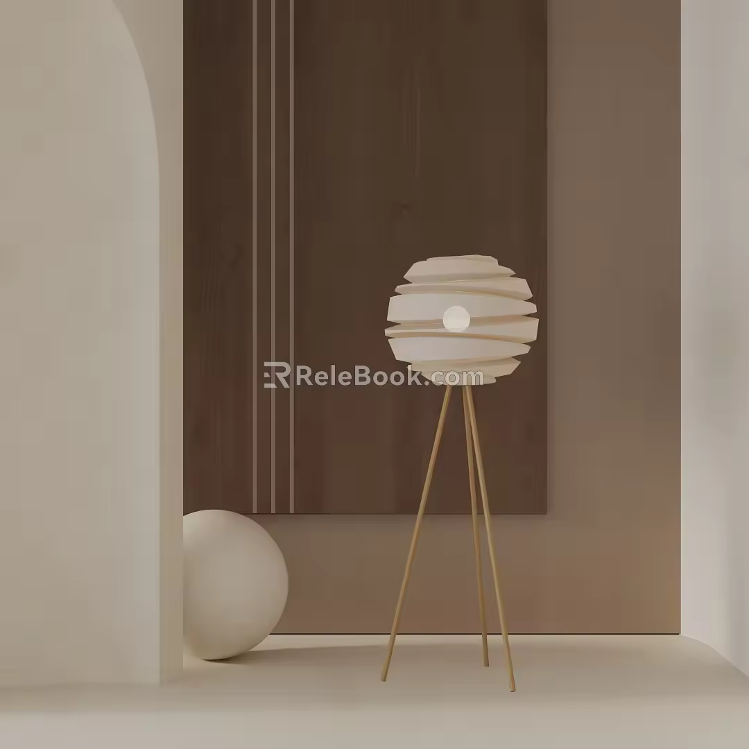 Modern floor lamp 3d model