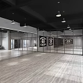 Spacious Modern Fitness Gym With Mirror Walls And Open Layout Design