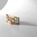 Supermarket General Merchandise Display With Shelves Full Of Various Products Food Items And Checkout Counter
