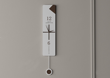 Modern clock simple fashion clock wall clock 3d model