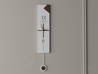 Modern clock simple fashion clock wall clock 3d model