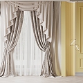 French Curtains 3d model