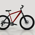 Red Fat Tire Mountain Bike With Sturdy Frame And Off Road Design Features