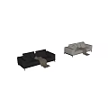 Modern double sofa 3d model