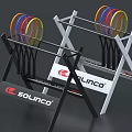 SOLINCO Sports Equipment Racket Holder Stand With Colorful Tennis Rackets