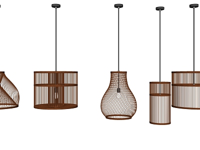 New Chinese Chandelier Bamboo Chandelier Combination model