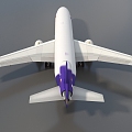 Aircraft Cargo Express Aircraft FedEx Transport Aircraft Civil Aircraft Low Face Number Low Model Simple Model Game Sub-era Film and Television Super Realism 3d model