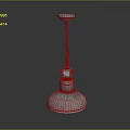 Modern Pendant Light Fixture Combination with Metal Chain and Dome Shade Design