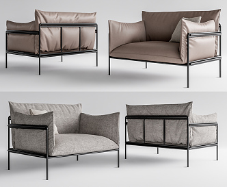 Modern Single Sofa Leisure Chair 3d model