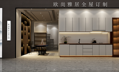 Modern Door Head Furniture Exhibition Hall Store Furniture Custom Exhibition Hall 3d model