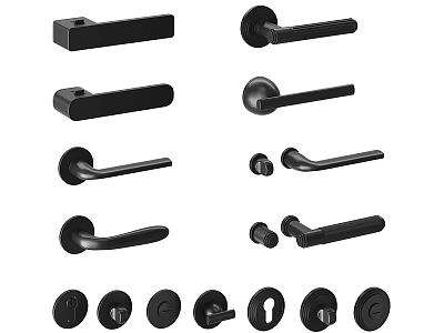 Modern Door Handle Simple Door Handle 3d model