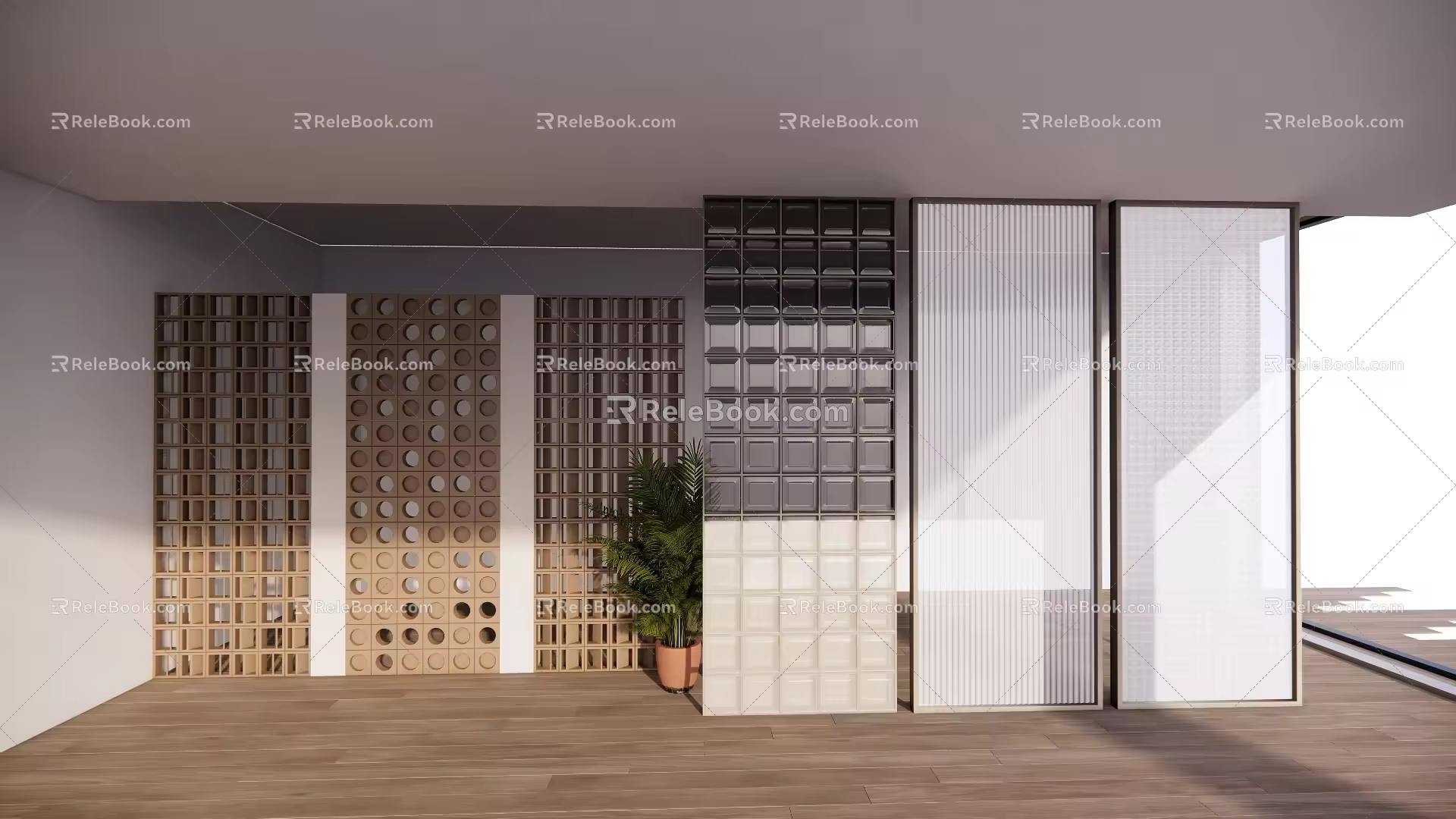 Modern Grid 3d model