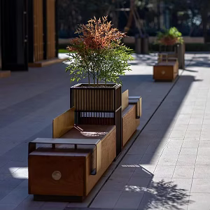 Modern Outdoor Chair Landscape Seat Outdoor Seat Park Chair 3d model