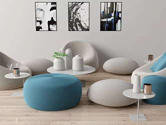 Modern Outdoor Sofa Outdoor Table and Chair 3d model