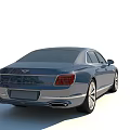 Bentley Dark Blue Luxury Sedan With Chrome Grille Sleek Headlights And Alloy Wheels