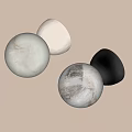 Minimalist Globe Wall Lamp With Beige And Black Finish For Home Decor