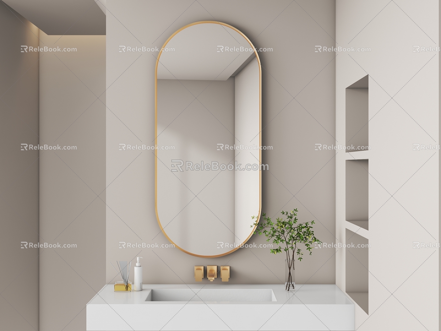 Bathroom mirror 3d model