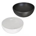Contemporary Gold Copper Gray Vessel Washbasins Modern Round Bowl Bathroom Design