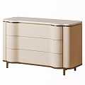 Beige Entryway Console Side Cabinet With Crocodile Texture Marble Top And Golden Legs