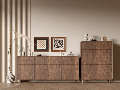 Modern Wood Grain Cabinet Simple Style Cabinet Whole Cabinet Sideboard Balcony Cabinet Storage Cabinet Entrance Cabinet 3d model