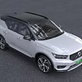 White Volvo SUV With Black Roof And Sporty Wheels New Energy Design