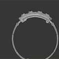Silver Ornate Bracelet With Gold Accents Circular Holes And Clasp